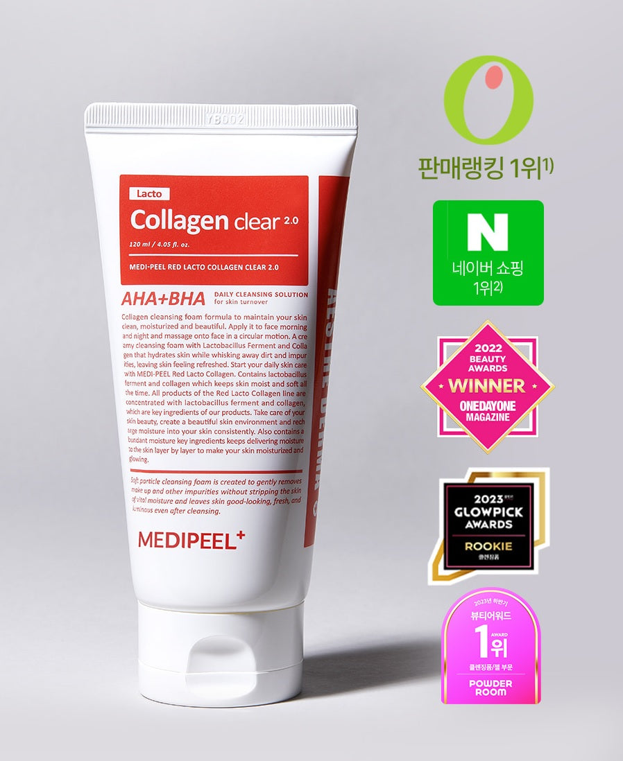 MEDIPEEL+ —  Red Lacto Collagen Clear Foam Cleanser 2.0 (300ml)