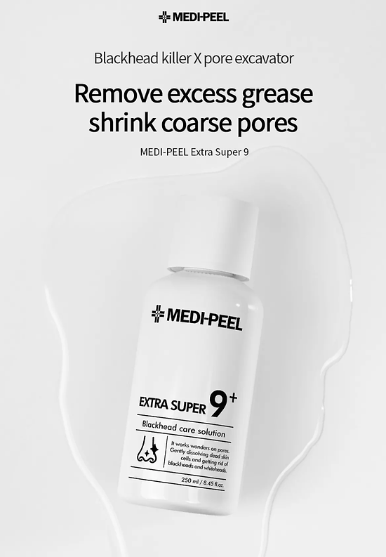 MEDIPEEL+ — Extra Super 9 Plus 2.0 Blackhead Care Solution (250ml)